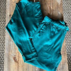 Lou & Grey Teal Trousers And Top Set